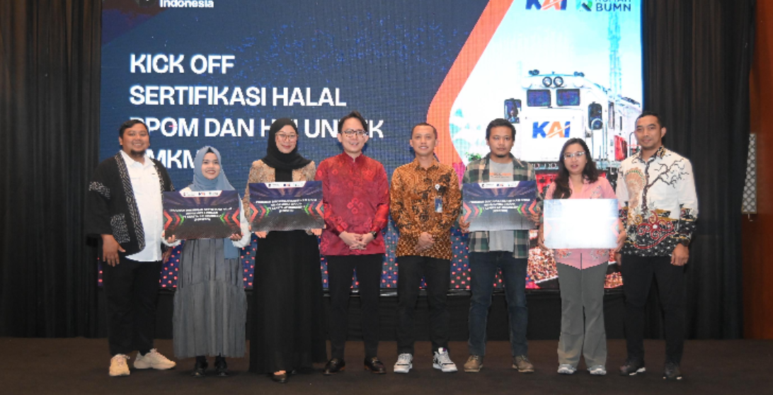 <p>UMKM naik kelas bersama KAI! Dengan sertifikasi halal, BPOM, dan HKI, UMKM siap bersaing di pasar global. Saatnya dukung UMKM Indonesia jadi kelas dunia!</p>

