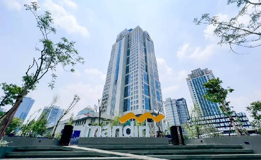 <p>Ilustrasi gedung bank Mandiri. Cek tabel angsuran KUR Mandiri 2025 pinjaman hingga Rp500 juta bunga 6%, lengkap syarat pengajuannya.</p>
