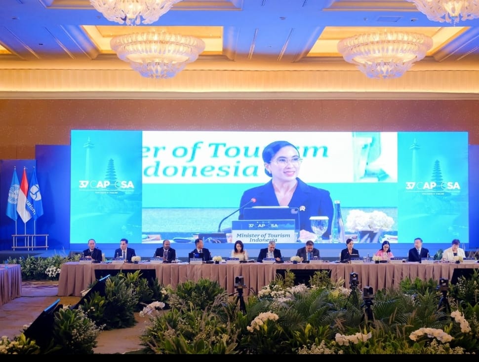 <p>Menteri Pariwisata Widiyanti Putri Wardhana membuka pertemuan CAP-CSA 2025 di Hotel Mulia, Senayan, Jakarta, Selasa, 15 April 2025. (Dok. Kemenpar) </p>
