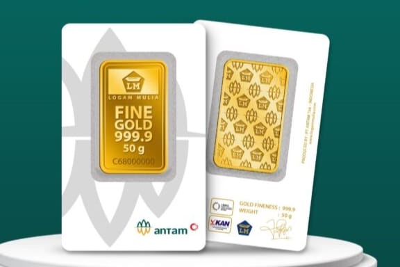<p>Ilustrasi emas Antam 50 gram. Harga emas Pegadaian per Rabu, 28 Mei 2025 masih stabil tinggi! Cek update lengkap semua merek dan ukuran, naik atau turun hari ini? Foto: Dok. logammulia.com</p>
