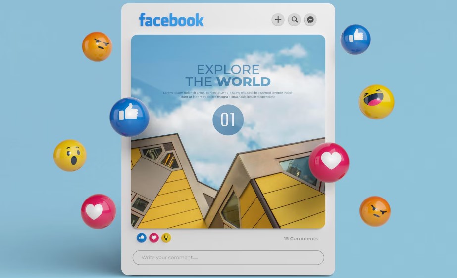 <p>ilustrasi tampilan facebook dengan berbagai reaksi, simbol perubahan setting akun agar monetisasi 2025 makin mudah dan peluang cuan datang lebih cepat. Foto: feepik.com</p>
