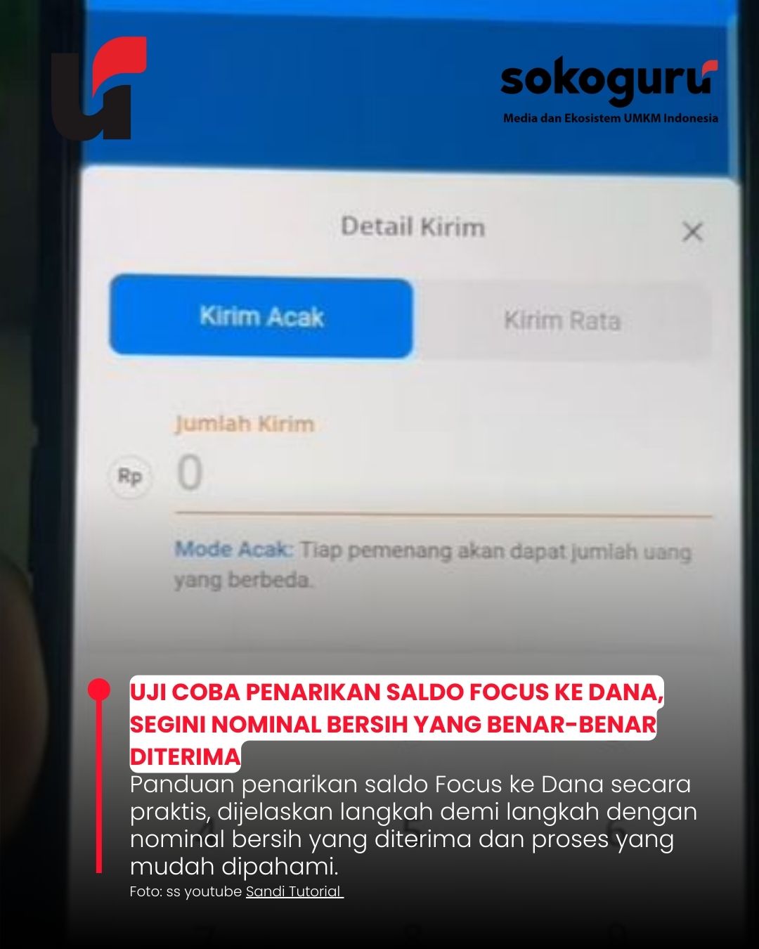 Bukan Janji Manis, Saldo Focus Benar-Benar Masuk ke Dana, Begini Proses Tariknya