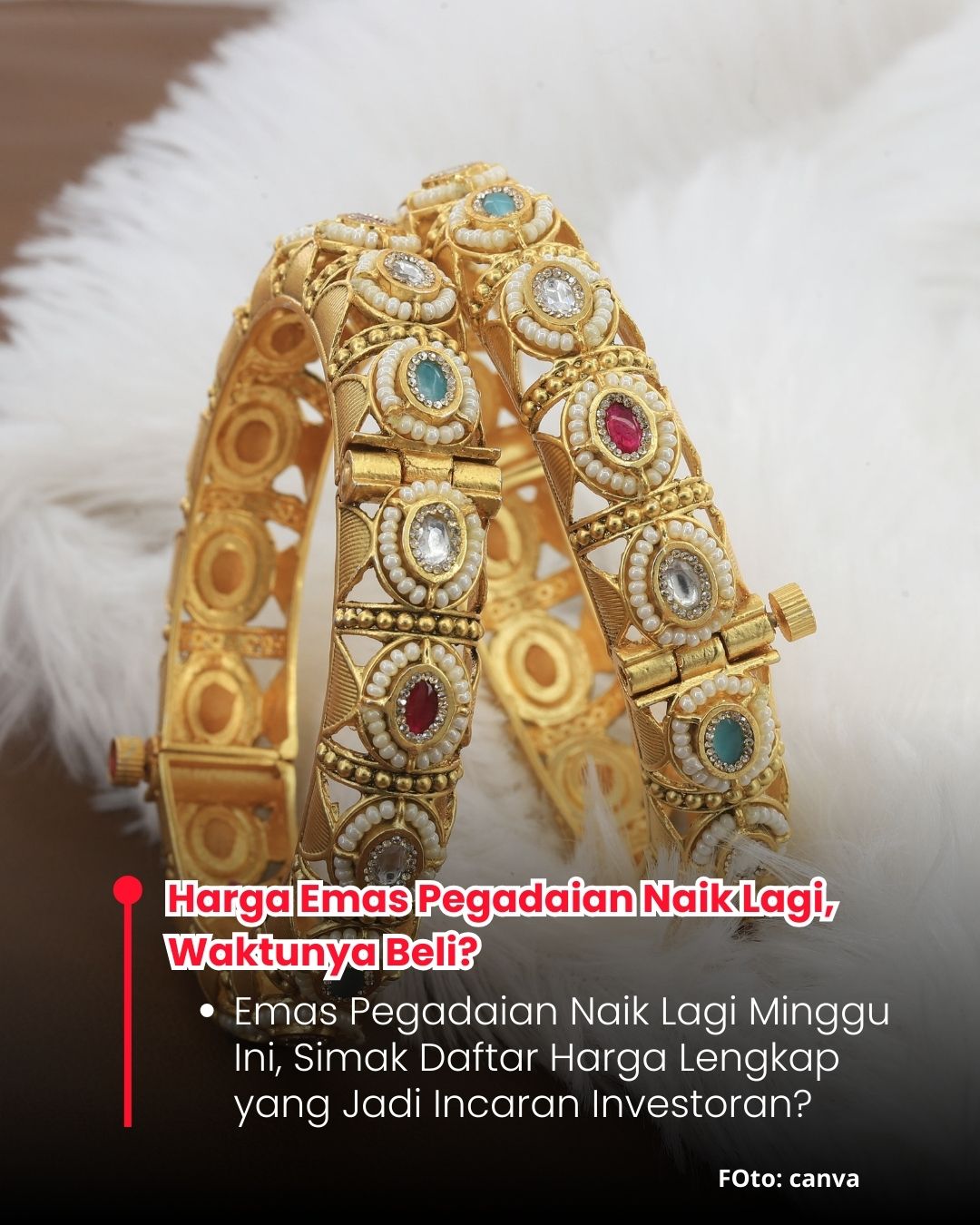 <p>Harga emas hari ini di Pegadaian kembali naik. Cek daftar harga Antam, UBS, dan Galeri24 terbaru Minggu 14 Desember 2025 secara lengkap.</p>
