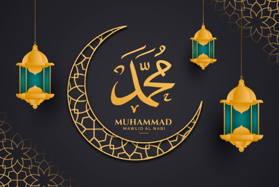 <p>Ilustrasi poster ucapan Maulid Nabi. Simak jadwal Maulid Nabi 2025 versi Pemerintah, NU, dan Muhammadiyah. (Foto: Freepik).</p>
