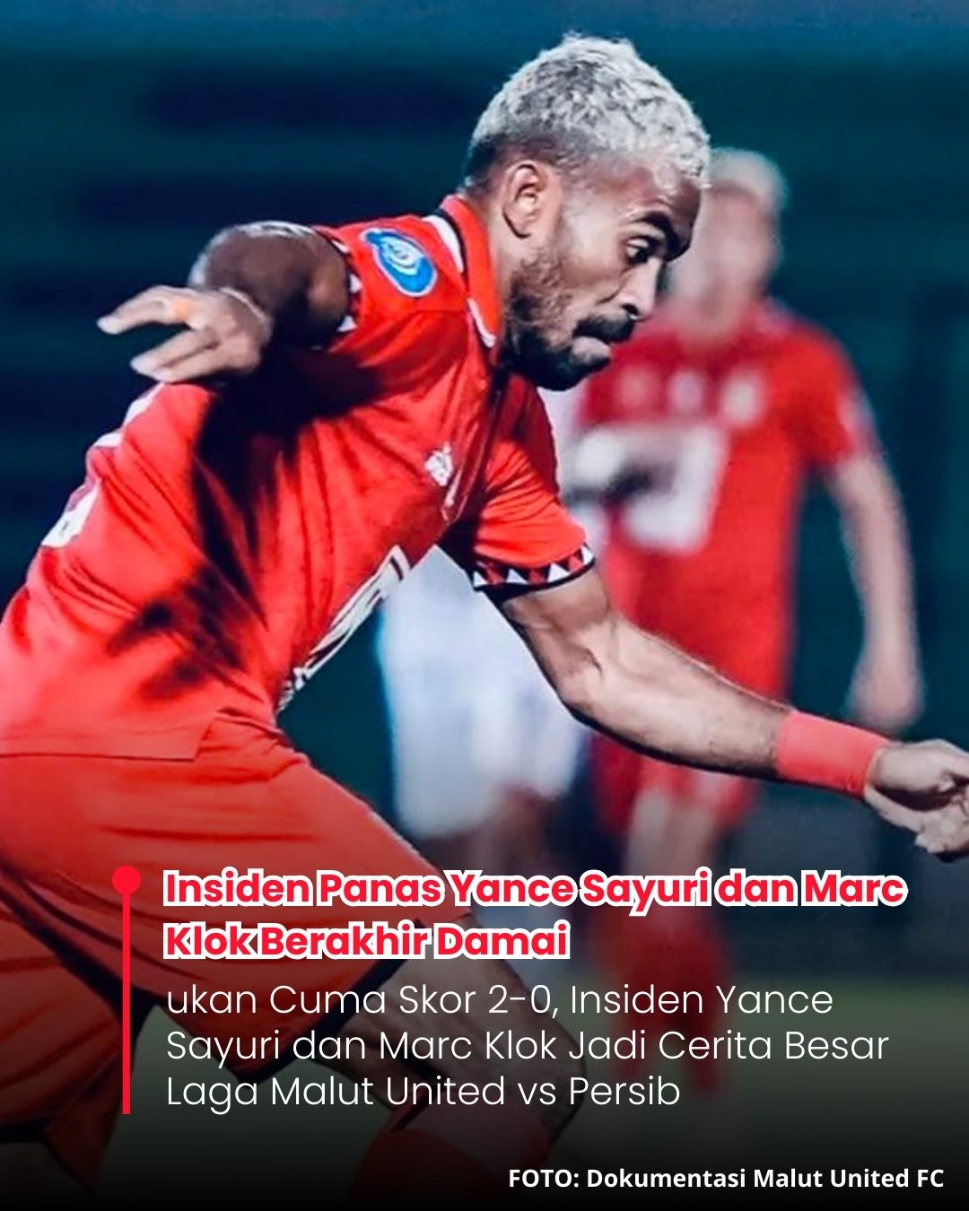 <p>Ketegangan laga Super League 2025–2026 mereda setelah Yance Sayuri meminta maaf ke Marc Klok, menunjukkan etika dan kedewasaan pemain profesional.</p>
