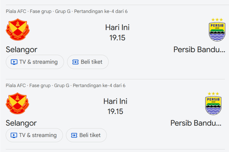 <p>Persib malam ini hadapi Selangor FC! Cek link live streaming resmi Vision+ dan jadwal lengkapnya sekarang!</p>
