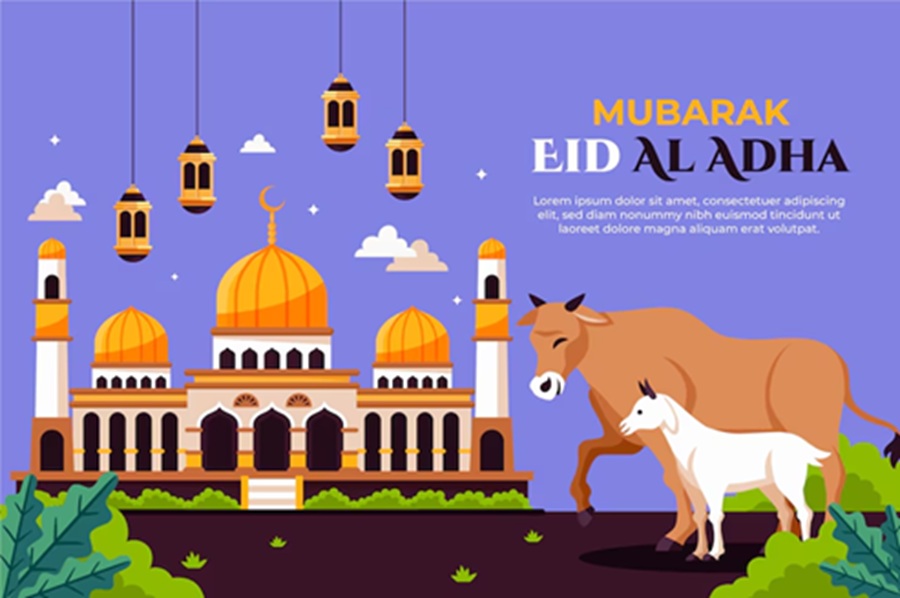 <p>Ilustrasi gambar ucapan selamat Idul Adha 2025. Berikut ini perkirakaan Idul Adha versi pemerintah dan Muhammadiyah serta jadwal libur nasional dan cuti bersama. (Foto: Freepik).</p>
