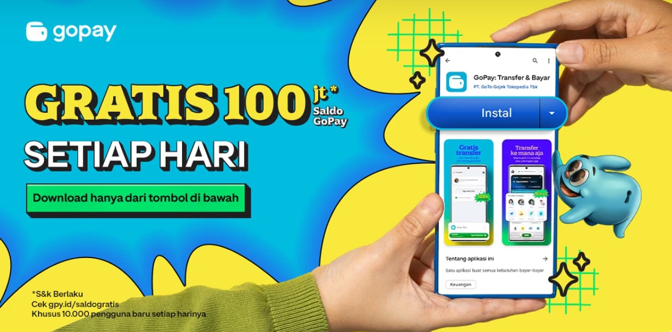 <p>Ilustrasi saldo gopay gratis. Cek cara mendapatkan saldo gopay gratis hanya dari sini! Anti ribet bisa dapat saldo gopay gratis hingga Rp500 ribu. Foto; Gopay</p>
