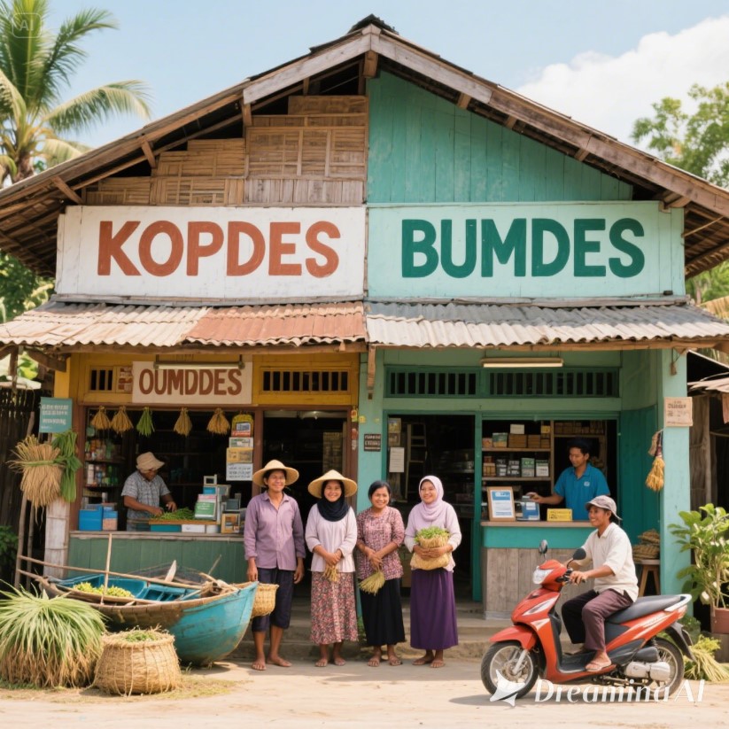 <p>Ilustrasi Kopdes Merah Putih dan BUMDes punya peran berbeda dalam membangun ekonomi desa, dari kepemilikan hingga pengelolaan keuntungannya. Foto: Dok. kopdesa.com</p>
