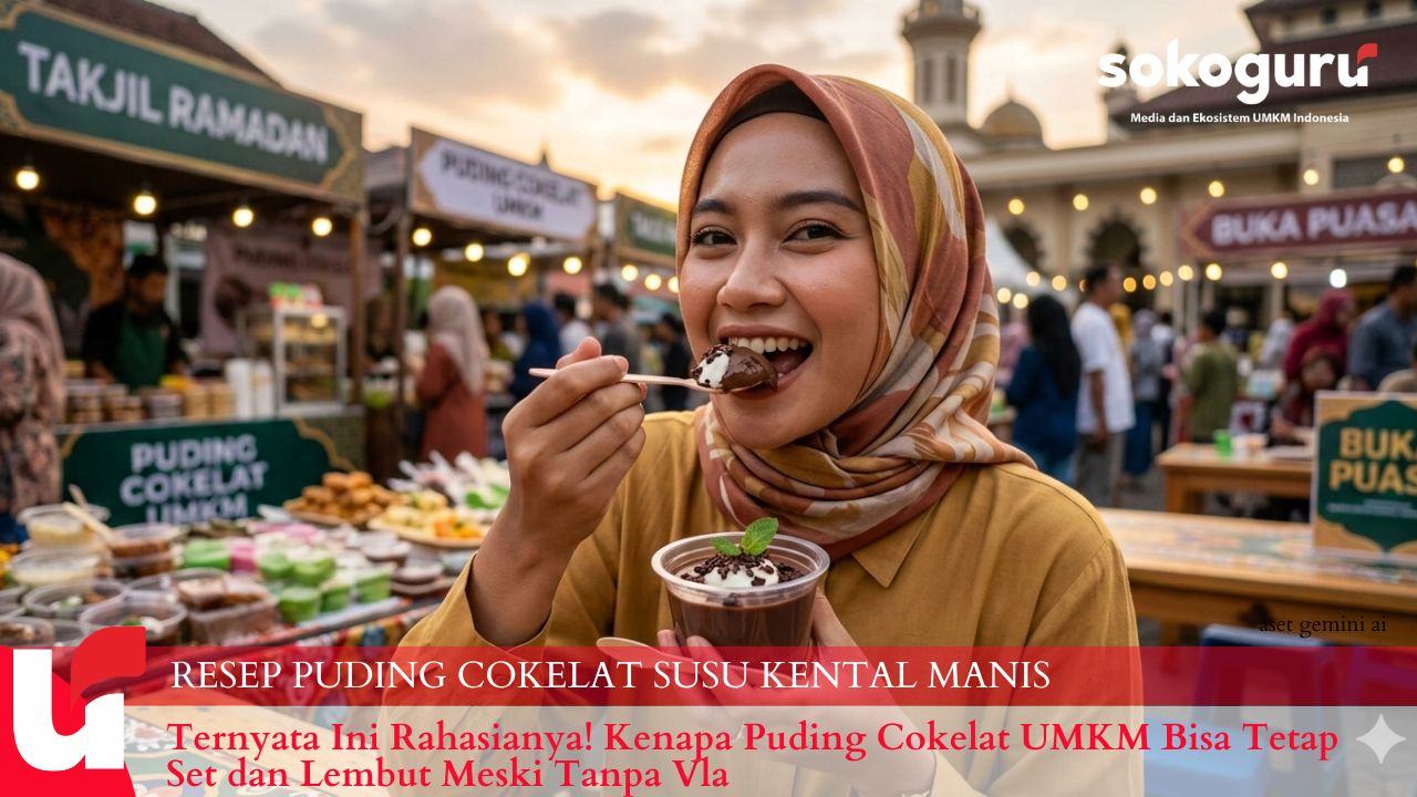 Gila! Ide Bisnis Takjil Modal Receh Ini Bikin Untung Melimpah, Puding Cokelat Ludes Sekejap