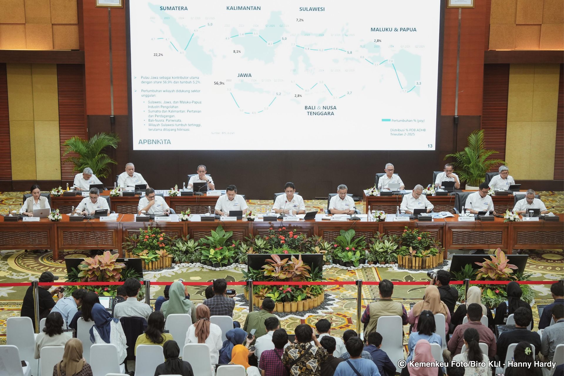 <p>Menkeu Purbaya dalam konferensi pers APBN KiTA di Jakarta pada Senin, 22 September 2025. (Dok. Kemenkeu)</p>
