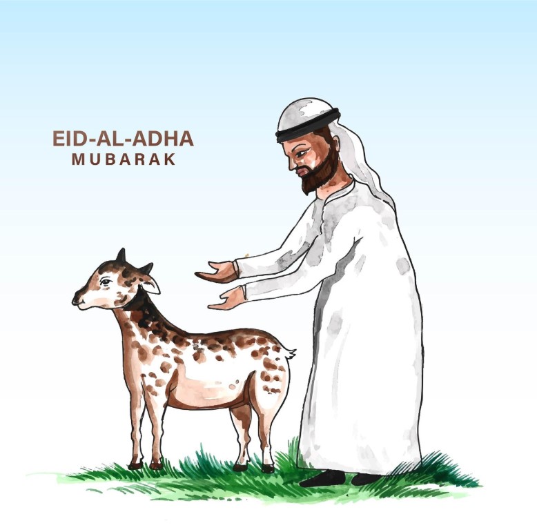 <p>Ilustrasi seorang muslim siap menyembelih hewan kurban di pagi hari Iduladha, menggambarkan waktu terbaik pelaksanaan kurban sesuai sunnah-yaitu setelah salat Iduladha di waktu Dhuha, sebagaimana dijelaskan Ustaz Adi Hidayat. Foto: freepik.com</p>
