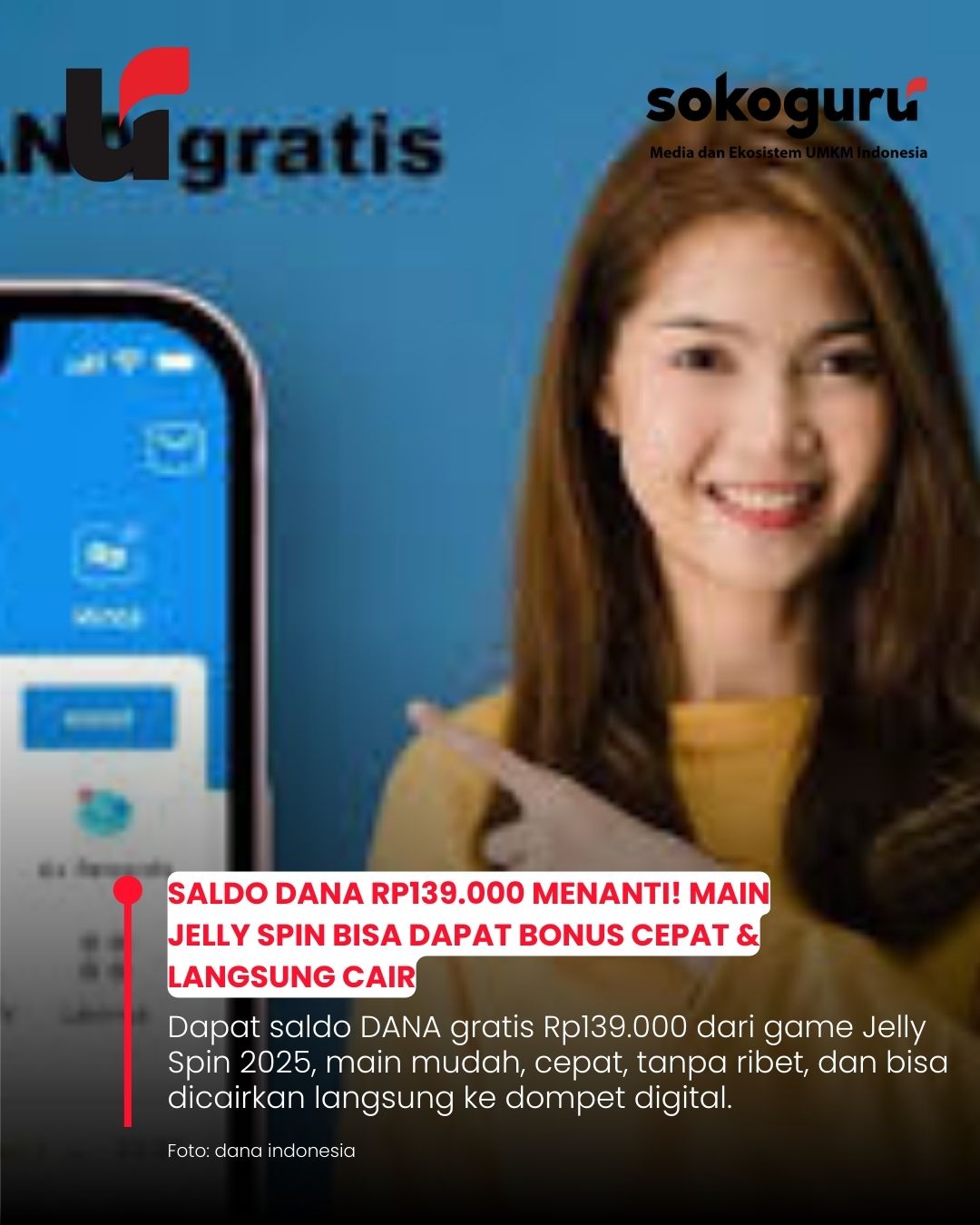 Dapat Saldo DANA Gratis Rp139.000! Begini Cara Main Game Jelly Spin yang Lagi Hits 2025