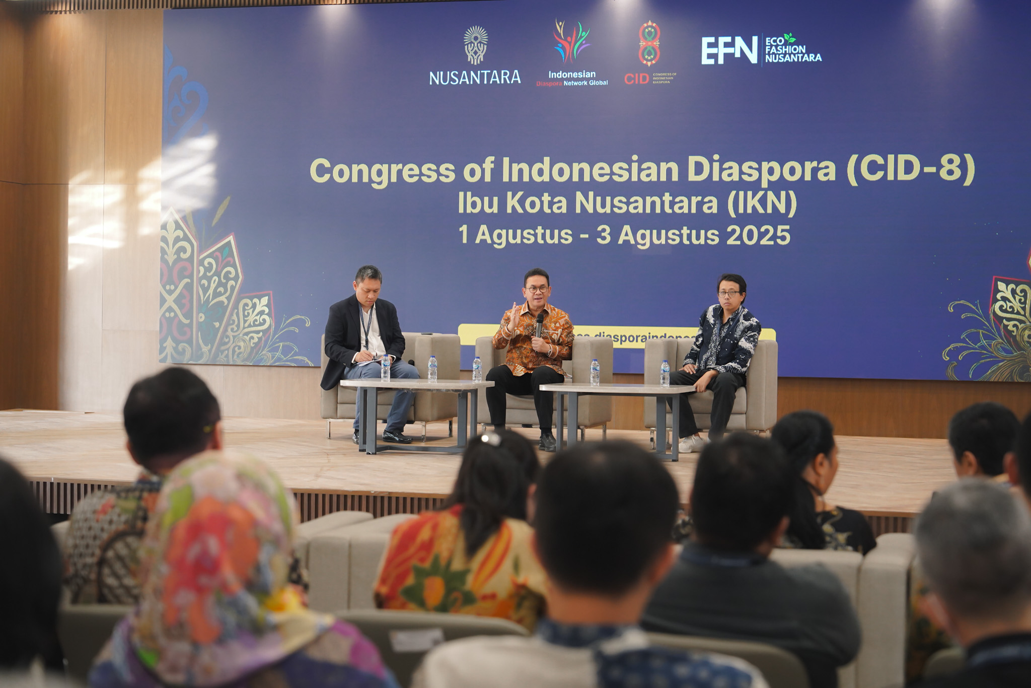 <p>Pada diskusi diaspora Indonesia dalam Congress of Indonesian Diaspora ke-8, di IKN, Jumat, 1 Agustus 2025, Mendag Busan menyampaikan, peningkatan pertumbuhan ekonomi salah satunya bisa ditopang melalui peningkatan investasi dan perdagangan. (Dok. Kemendag)</p>
