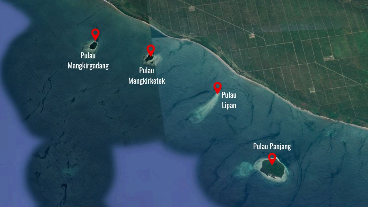 <p>Empat pulau yang disengketakan Provinsi Aceh dan Sumut. (Dok.medialampung.disway.id)</p>
