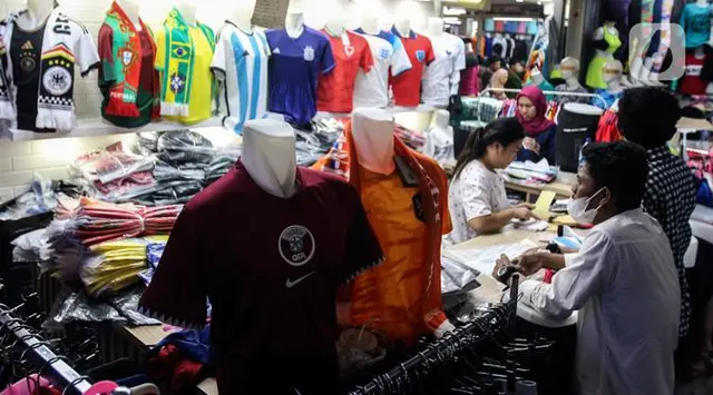 Suasana Blok B Tanah Abang Jakarta