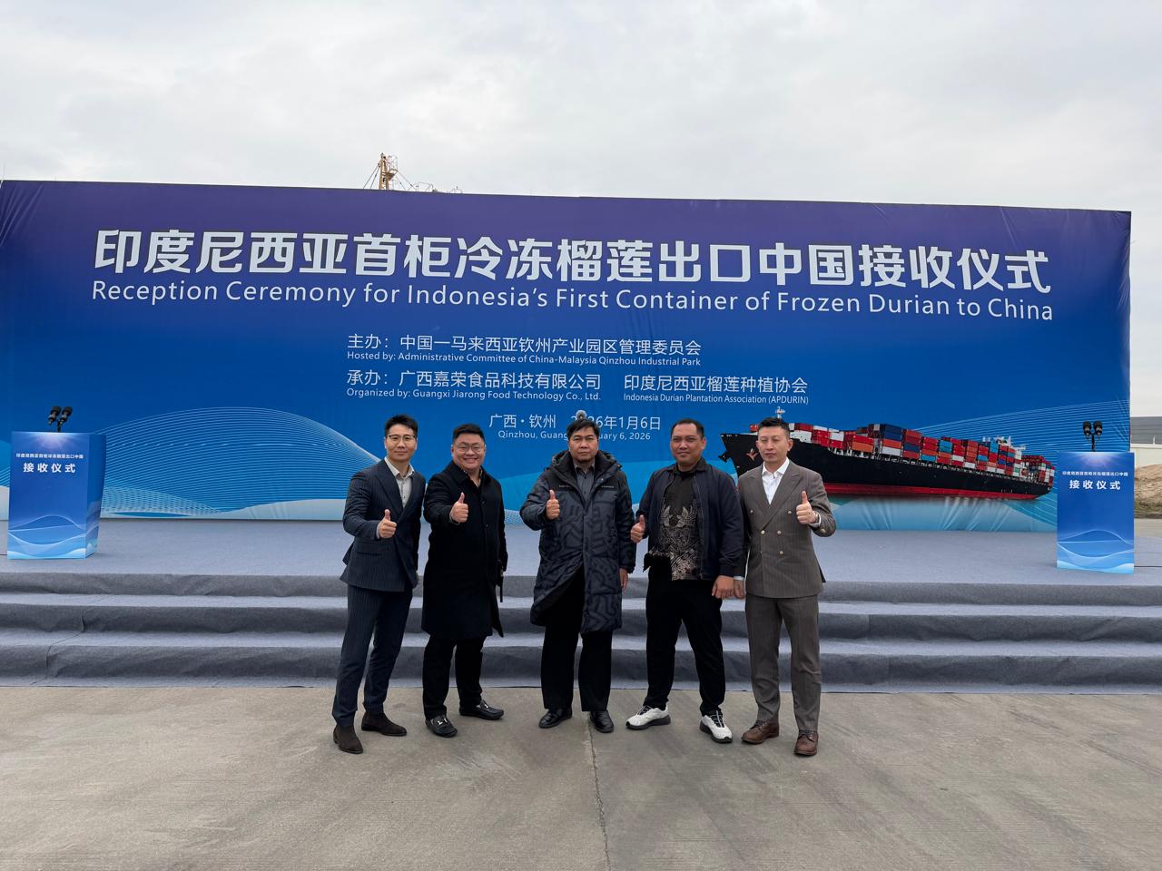 Ekspor Perdana, Durian Beku Senilai Rp2,08 Miliar dari Sulawesi Tengah Tembus Tiongkok	