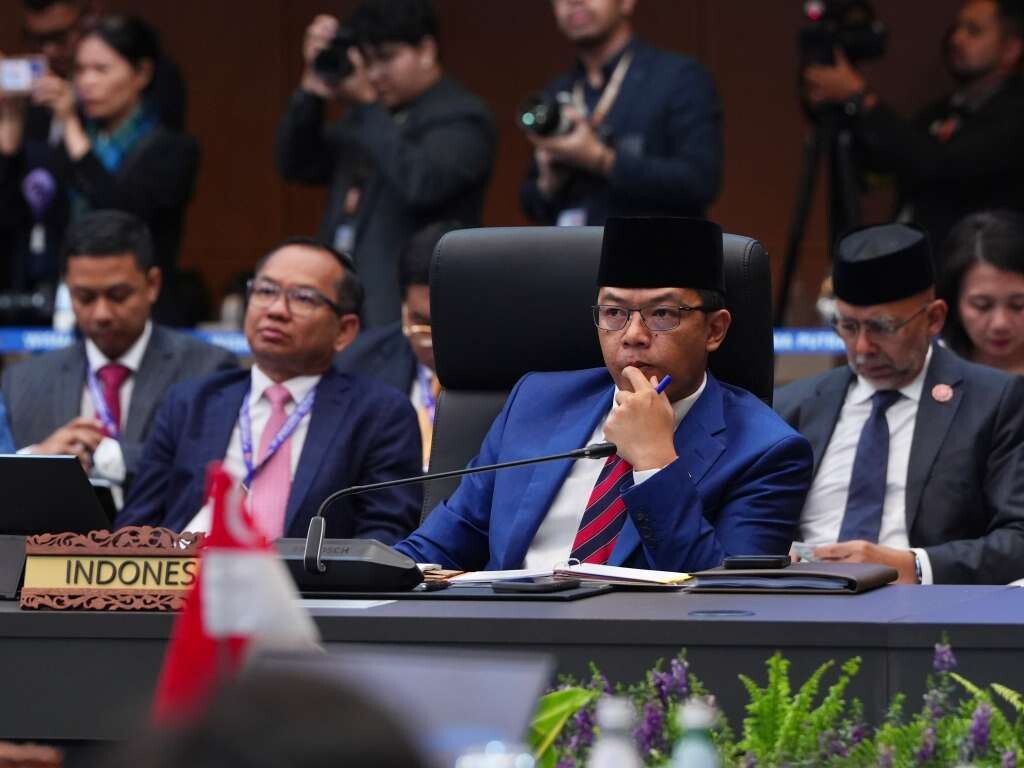 <p>Menteri Luar Negeri Republik Indonesia, Sugiono dalam Pertemuan ke-30 ASEAN Political-Security Community (APSC) Council, di Kuala Lumpur, Malaysia, Sabtu, 25 Oktober 2025. (Dok. Kementerian Luar negeri)</p>