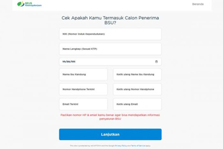 <p>Ilustrasi laman pengecekan status penerima BSU BPJS Ketenagakerjaan 2025 sebesar Rp600 ribu. (Foto: Freepik).</p>
