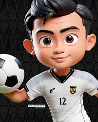 <p>Ilustrasi foto pemain bola menggunakan editing Gemini Ai.</p>
