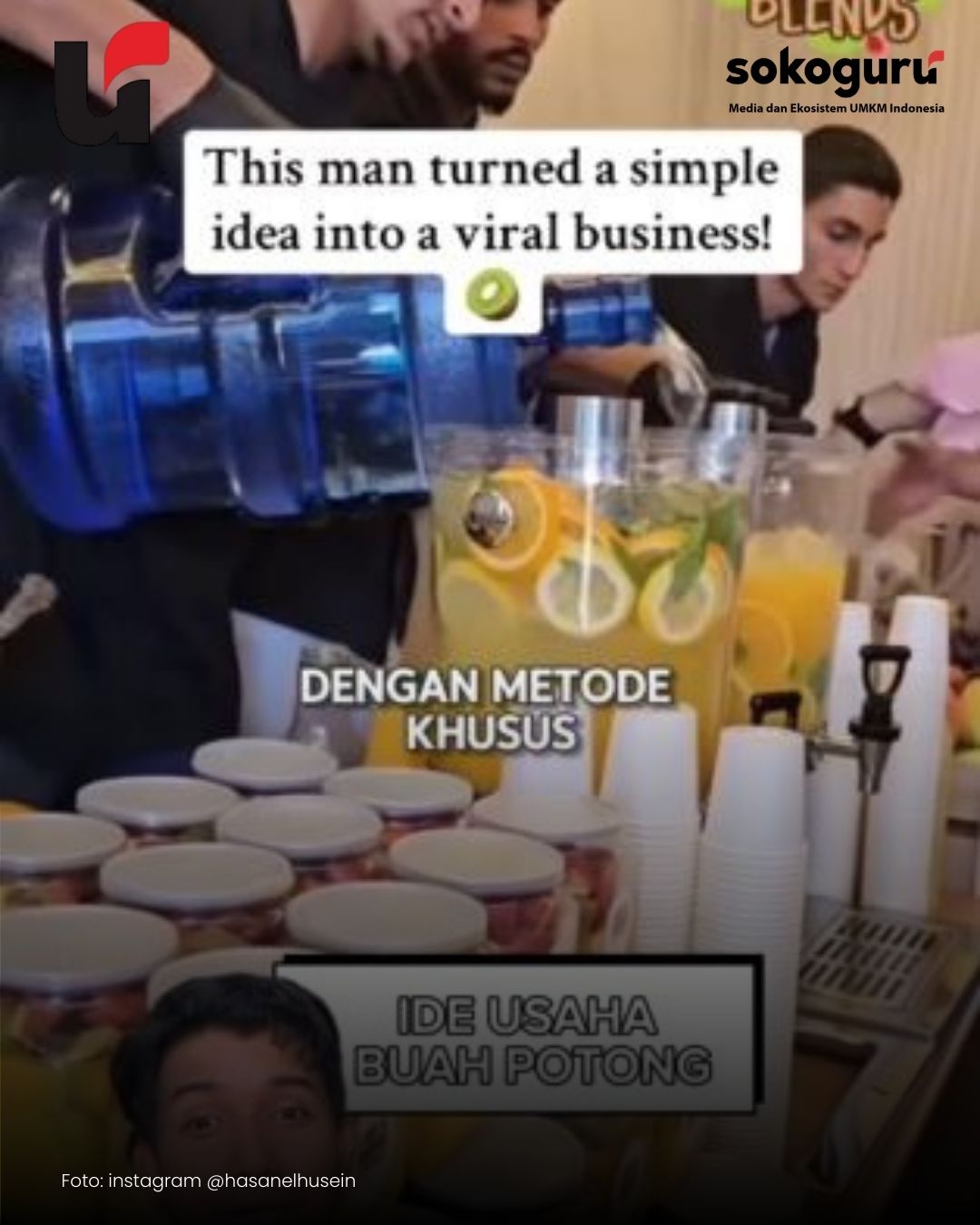 Viral di Iran! Ide Jualan Buah dalam Jar yang Bikin Antre, Takjil Sehat Paling Cuan