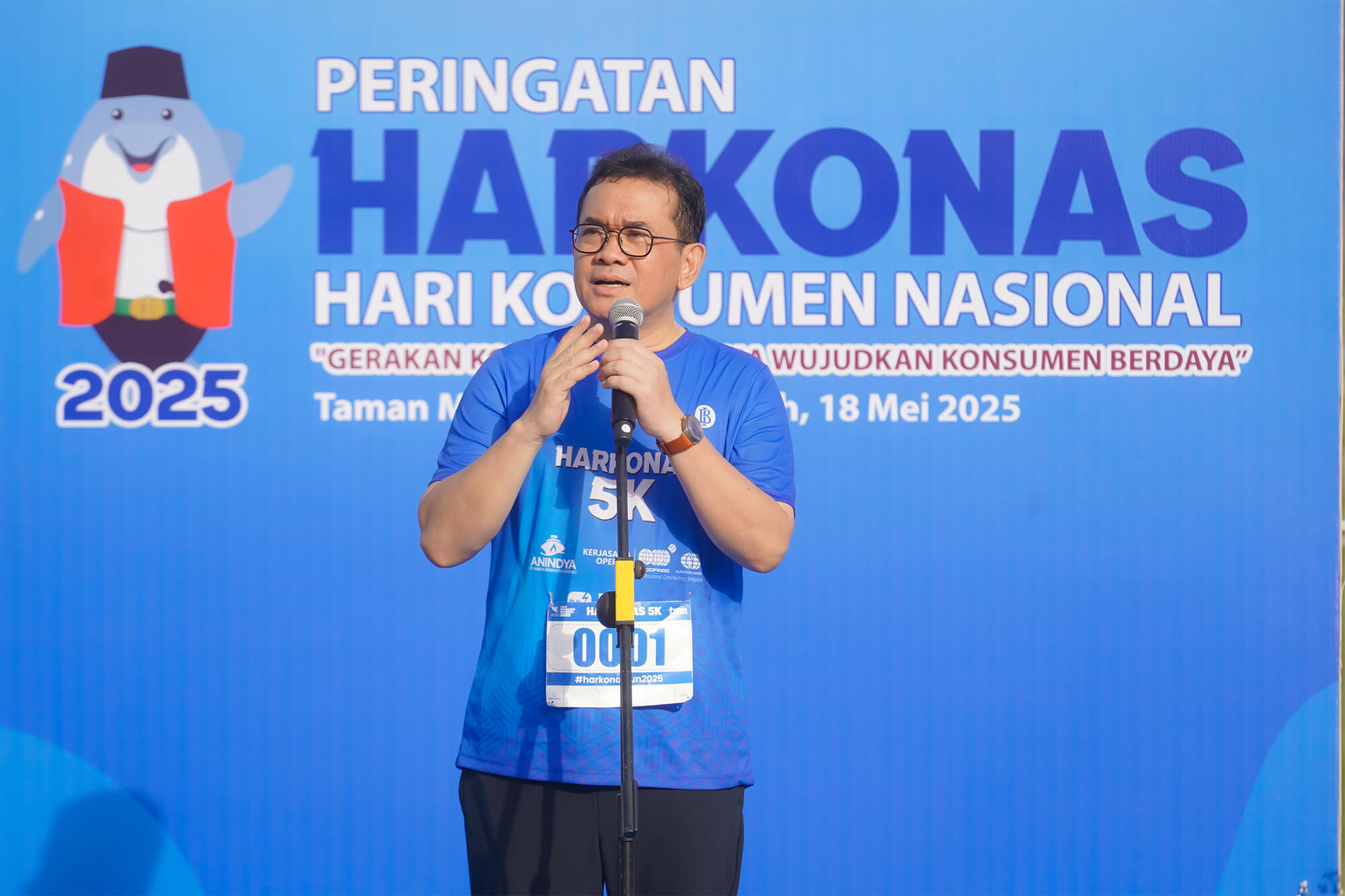 <p>Mendag Budi Santoso memperingati acara Puncak Peringatan Hari Konsumen Nasional (Harkonas) 2025 di Jakarta, Minggu 18 Mei 2025. (Dok.Kemendag)</p>
