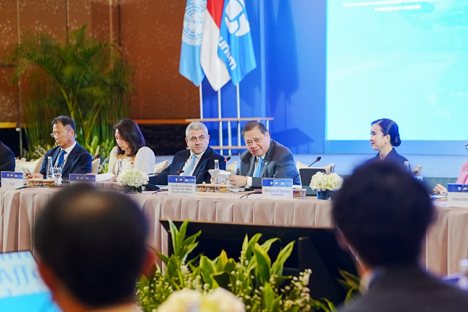 <p>Menteri Koordinator Bidang Perekonomian Airlangga Hartarto dalam The 37th Joint Meeting of the United Nations (UN) Tourism Commission for East Asia and the Pacific, and the UN Tourism Commission for South Asia yang digelar di Jakarta, Selasa, Selasa, 15 April 2025. (Dok. Kemenko Ekonomi)</p>

