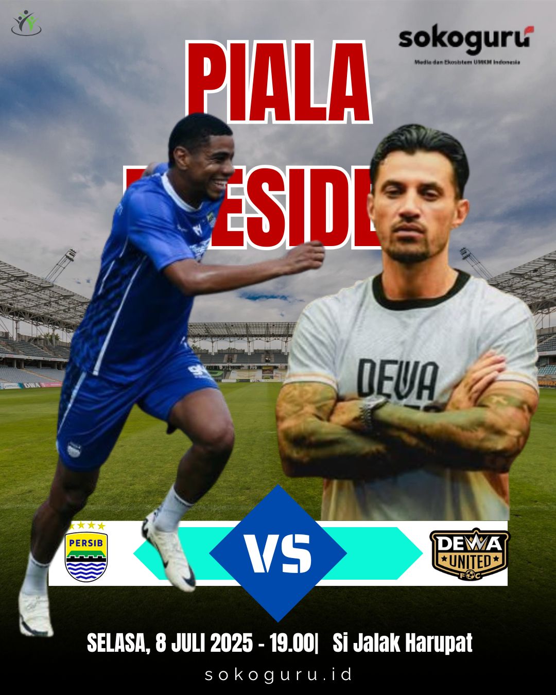<p>Persib Bandung menghadapi Dewa United dalam laga panas Piala Presiden 2025. Simak prediksi skor, susunan pemain, dan link live streaming pertandingan yang digelar di Stadion Si Jalak Harupat malam ini.</p>
