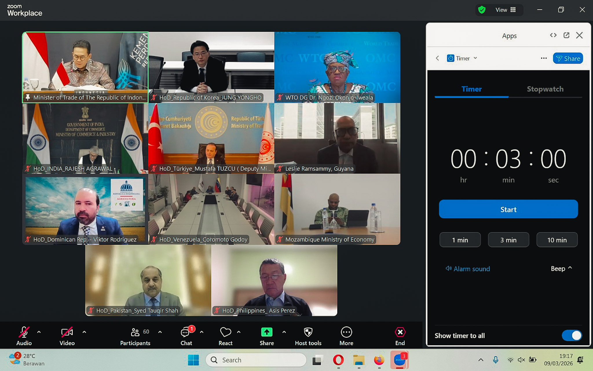 Pimpin Pertemuan Menteri G-33, Indonesia Perkuat Konsolidasi Reformasi Pertanian Menuju Pertemuan WTO