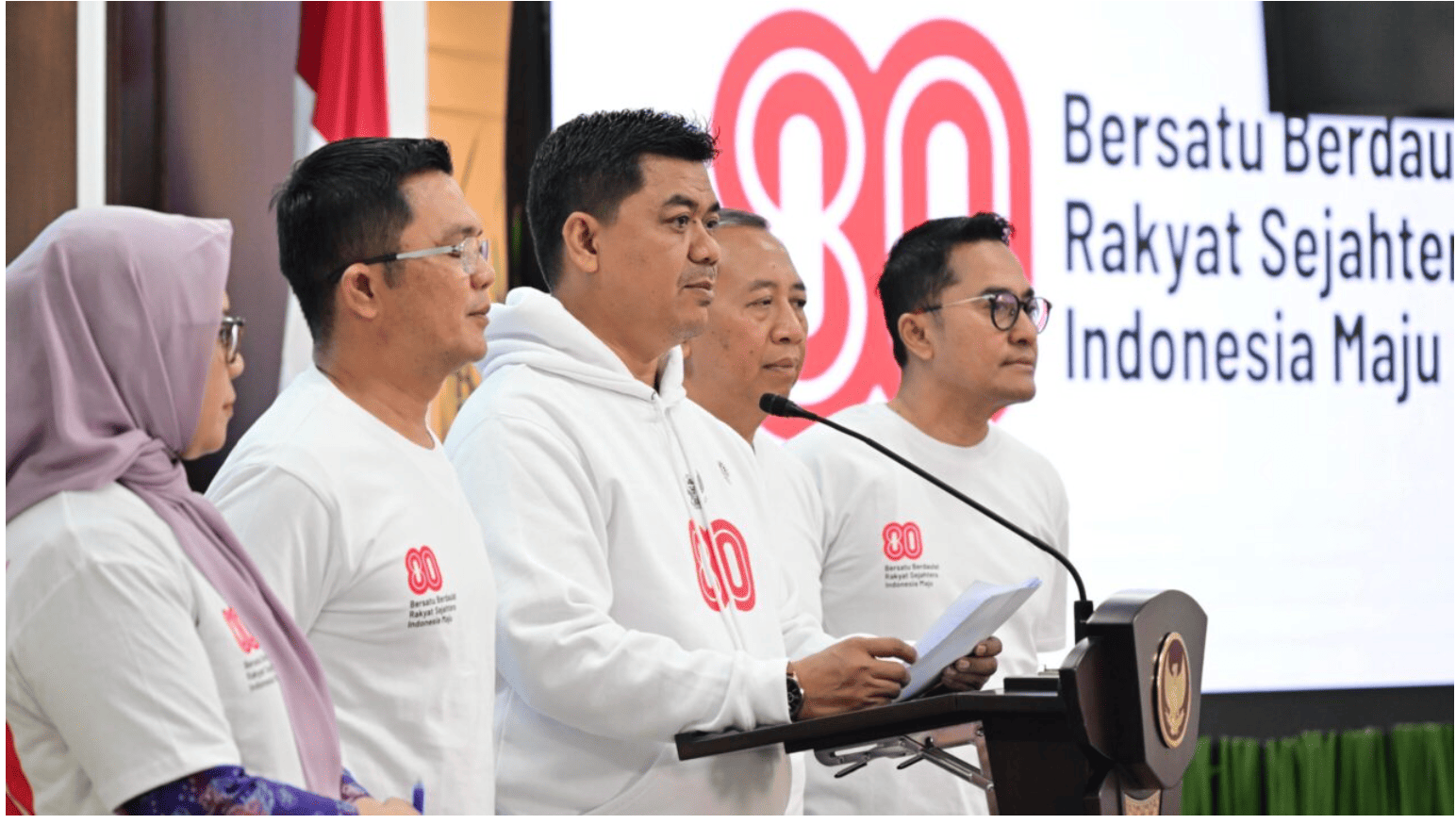 <p>Wakil Menteri Sekretaris Negara (Wamensesneg) Juri Ardiantoro memberikan keterangannya di Istana Kepresidenan Jakarta, pada Jumat, 1 Agustus 2025. (Dok. BPMI Setpres/Rusman)</p>
