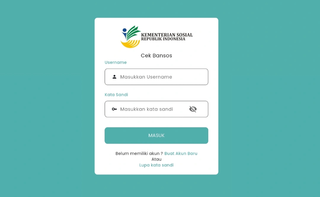 <p>Ilustrasi login akun pendaftaran PKH melalui aplikasi Cek Bansos milik Kemensos.</p>
