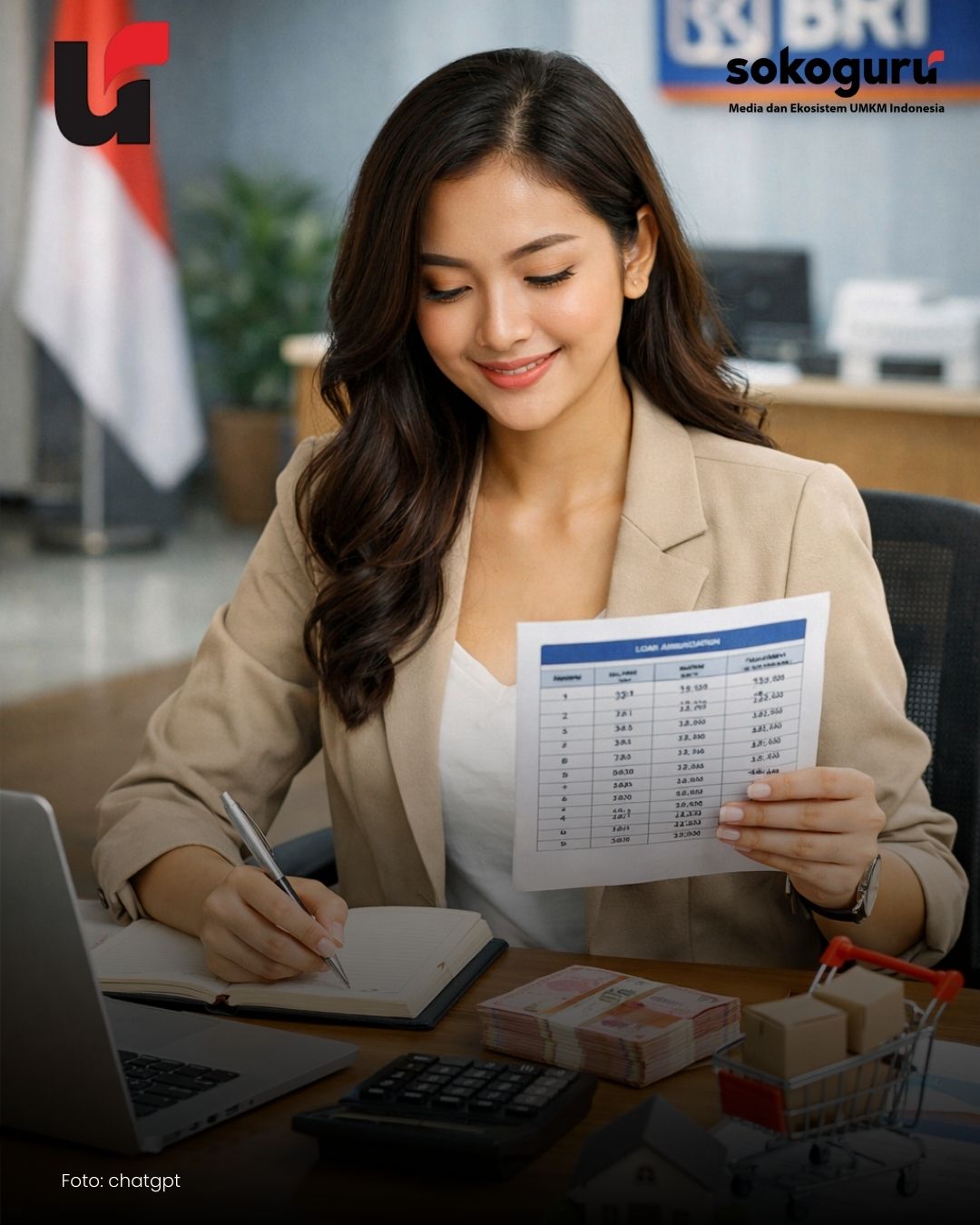 Cicilan Cuma 200 Ribu! Cek Tabel KUR BRI 2026 Plafon 10-50 Juta Tanpa Jaminan Aset