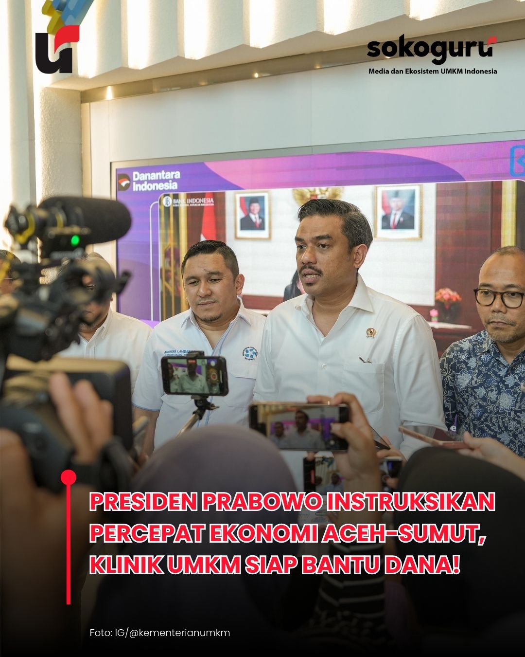 Kabar Bahagia UMKM Sumatera! KemenUMKM Siapkan Modal & Akses E-Commerce di 8 Wilayah Ini