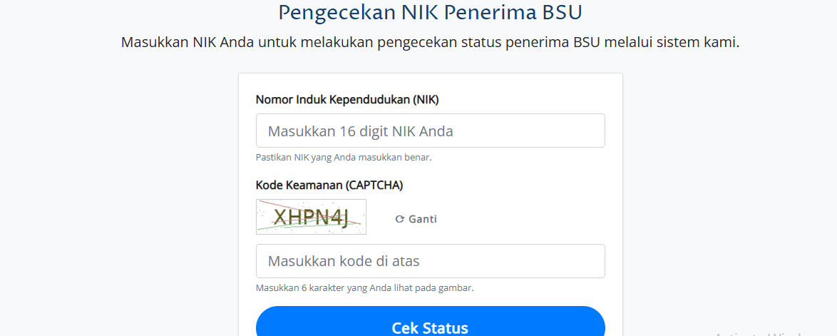 <p>Ilustrasi tampilan hamalan pengecekan BSU. Cek status BSU 2025 pakai NIK di web Kemnaker, langsung tahu lolos atau tidak! Klik & cek sekarang! Tangkap layar website bsu.kemnaker.go.id<br />
 </p>
