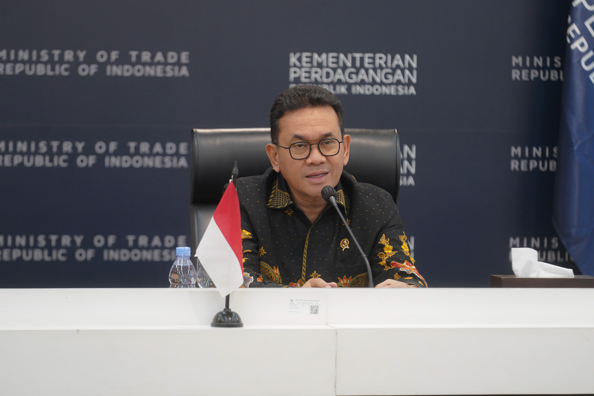 <p>Menteri Perdagangan (Mendag) RI Budi Santoso menyambut baik hasil putusan WTO tersebut. Putusan itu membuktikan konsistensi Indonesia dalam mengikuti aturan perdagangan internasional. (Dok.Kemendag)</p>
