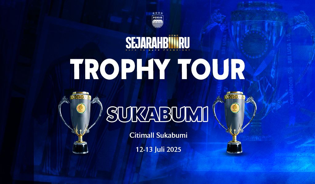 <p>Rangkaian acara “Sejarah Biru: Persib Trophy Tour 2025” akan berlangsung di Citimall Sukabumi, pada Sabtu dan Minggu, 12–13 Juli 2025, (Dok.Persib)</p>
