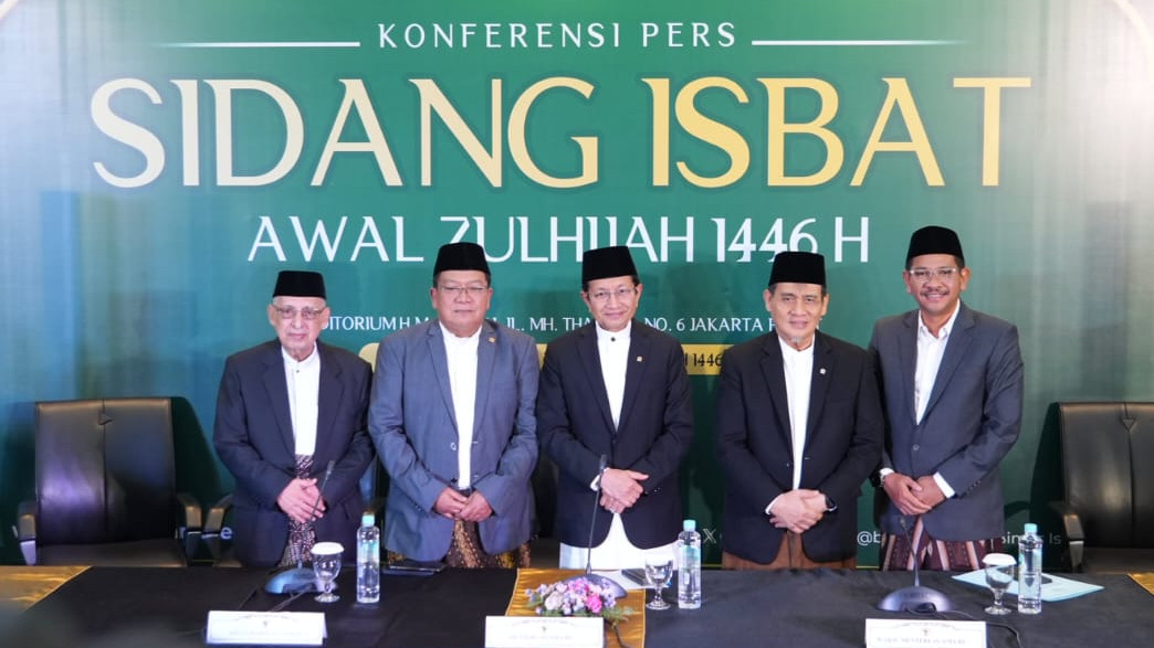 <p>Ilustrasi pengumuman hasil sidang isbat idul adha 2025 oleh Kemenag. Sidang isbat idul adha 2025 telah dilaksanakan, simak kapan 1 dzulhijjah, tanggal idul adha 2025 dan lainnya. Foto: Kemenag</p>
