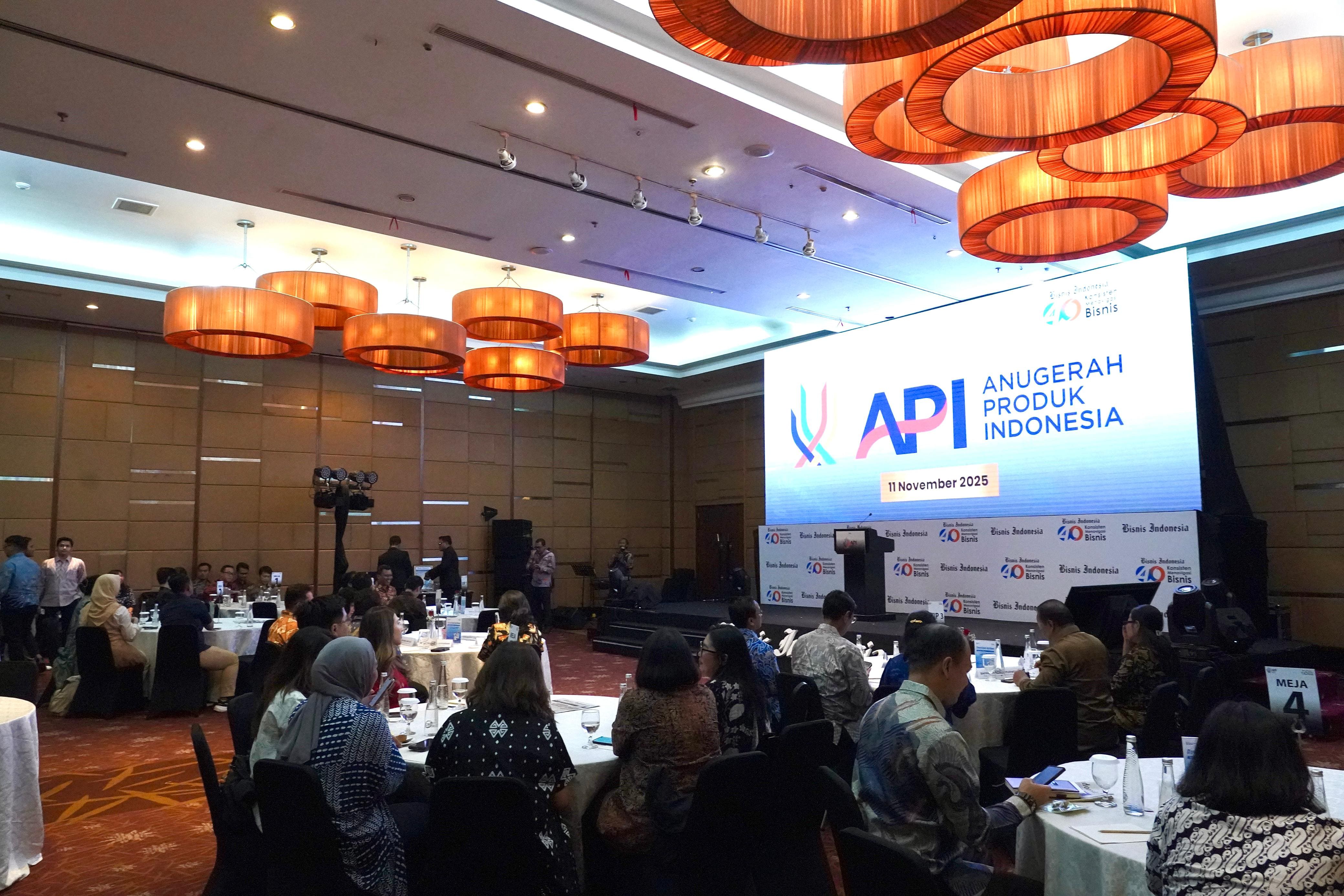 <p>Anugerah Produk Indonesia (API) 2025 diselenggarakan oleh Bisnis Indonesia di Jakarta,  Selasa, 11 November 2025. (Dok. Kemendag)</p>
