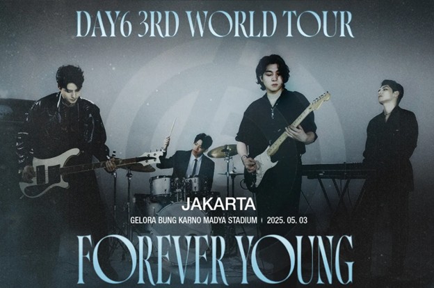 <p>Konser Day6 3rd World Tour: Forever Young yang digelar di Stadion Madya Gelora Bung Karno (GBK), Jakarta pada Sabtu, 3 Mei 2025. (Dok.tiket.com)</p>
