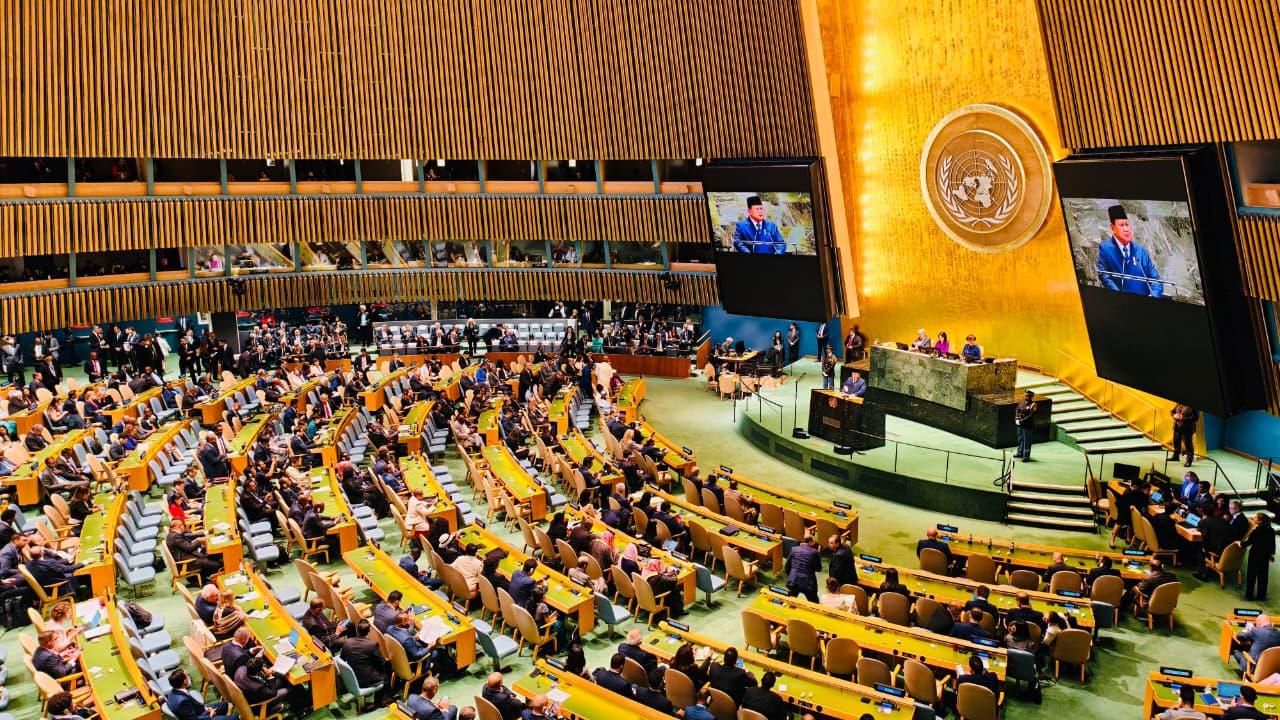<p>Pidato perdana Presiden Prabowo Subianto mendapat Apresiasi peserta Sidang Majelis Umum ke-80 Perserikatan Bangsa-Bangsa (PBB), Selasa, 23 September 2025 di New York, Amerika Serikat. (Dok. BPMI Setpres/Laily Rachev)</p>
