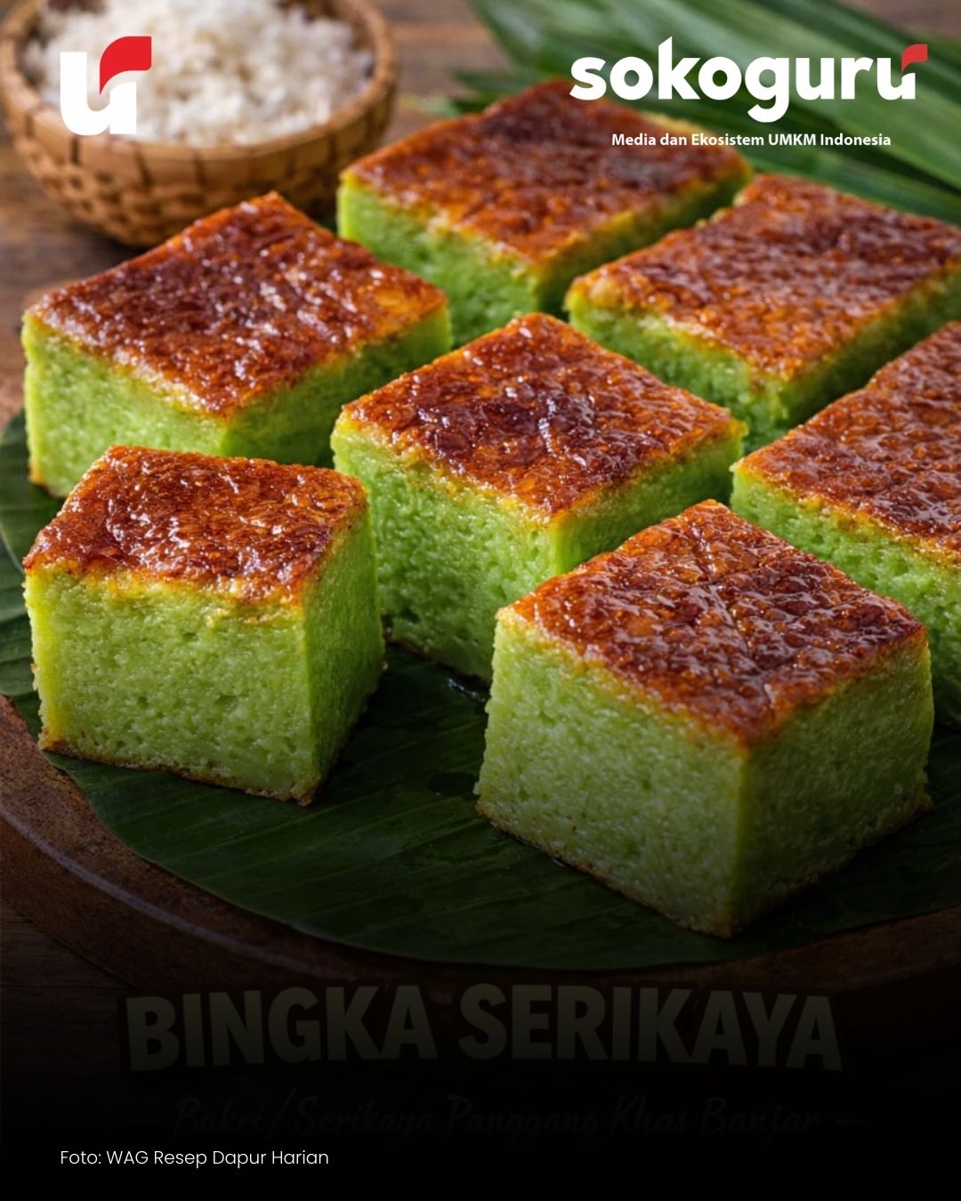 MODAL KECIL! Ide Jualan Takjil Ramadan 2026, Bingka Serikaya Pandan Bakal Laris Manis?