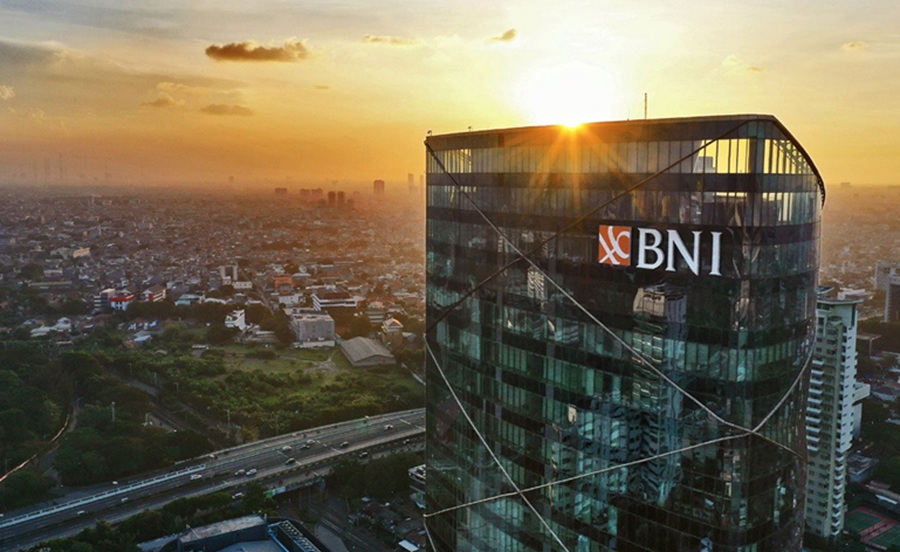 <p>Ilustrasi gedung bank BNI. Simak syarat dan acara pengajuan KUR BNI 2025.</p>
