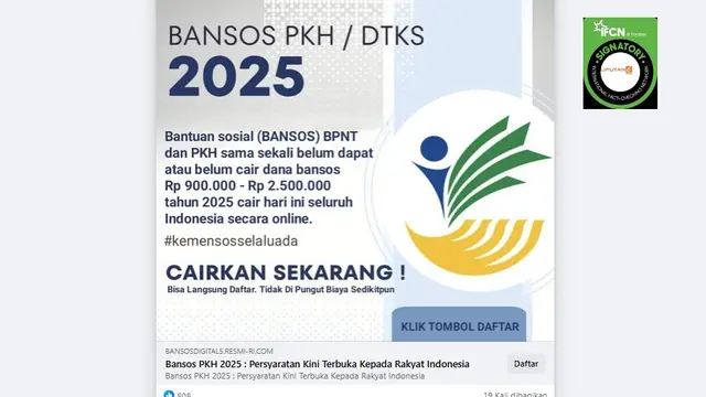 <p>Ilustrasi informasi pendaftaran bansos. Awas hoaks, perhatikan cara daftar dan cek status penerima bansos PKH dan BPNT yang benar di link resmi.</p>
