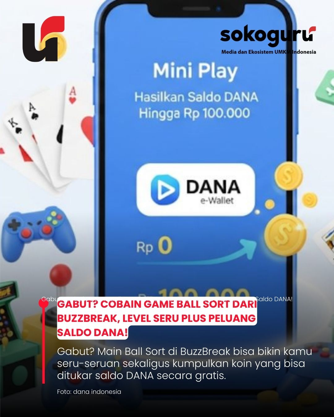 <p>Game penghasil uang: Isi waktu senggang dengan Ball Sort dari BuzzBreak, main seru sambil berpeluang dapat saldo DANA gratis! Level menantang dan hadiah menunggu.</p>
