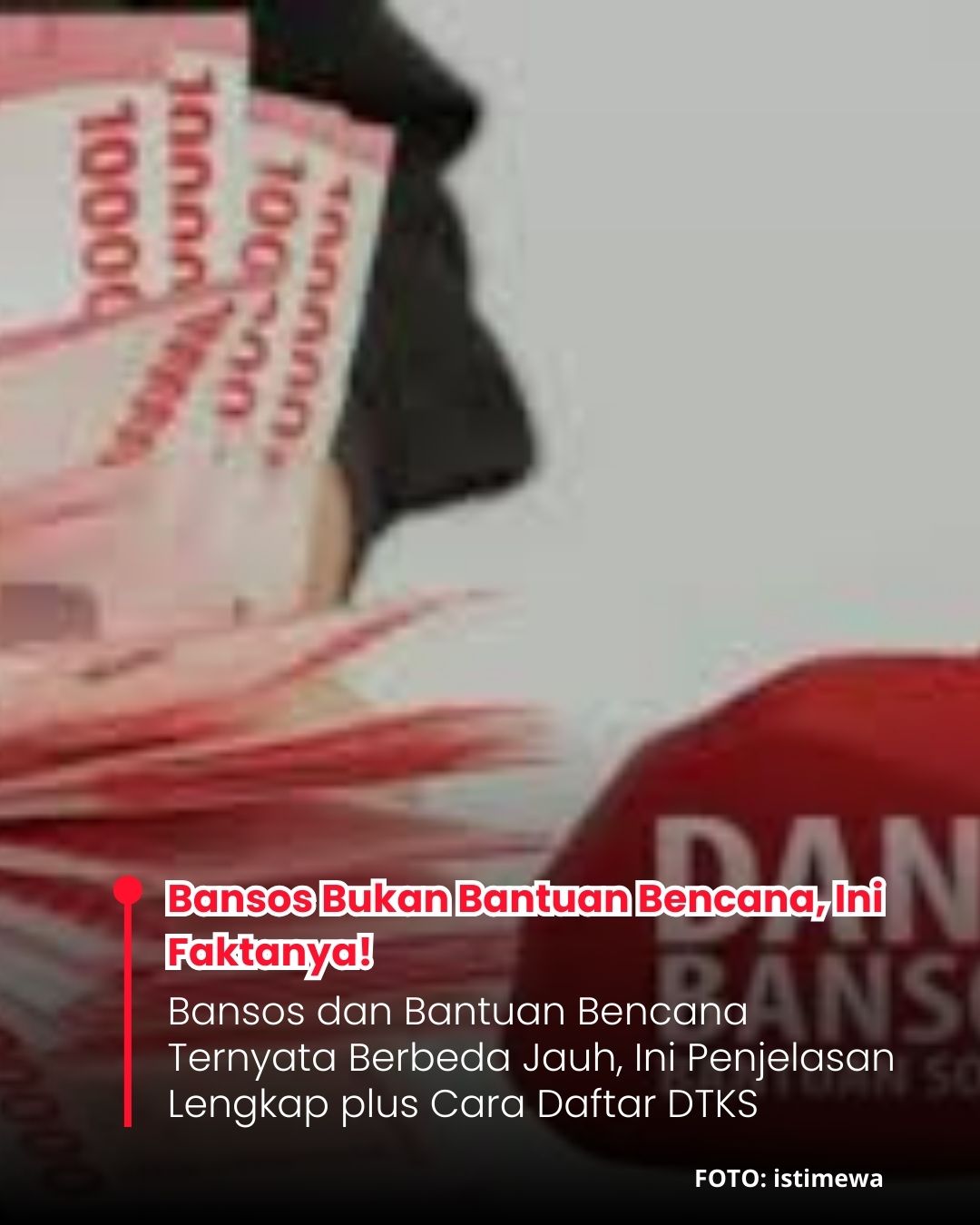 <p>Bantuan bencana berbeda dengan bansos. Pahami mekanisme bansos berbasis DTKS, peran desa, dan proses pendaftaran online yang transparan dan akuntabel.</p>
