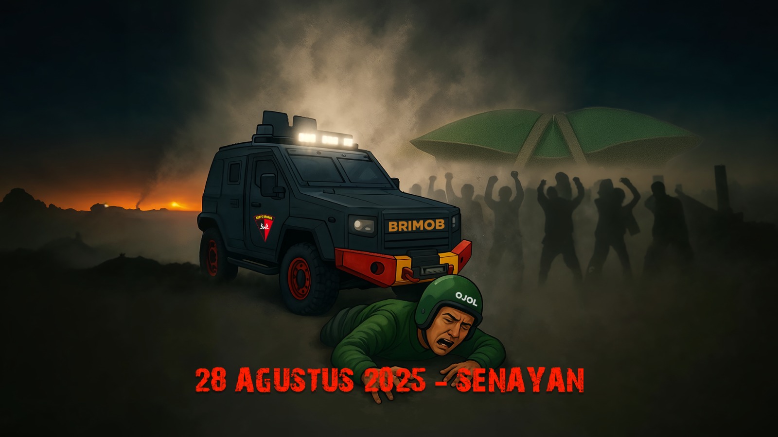 <p>Ribuan driver ojek online mengiringi jenazah Affan Kurniawan, korban rantis Brimob di Jakarta. Lalu lintas berubah jadi lautan hijau penuh duka, simbol solidaritas dan tuntutan keadilan.</p>
