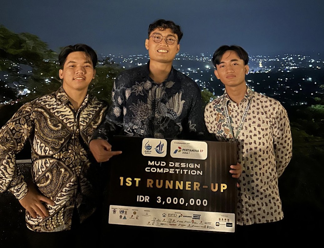 <p>Tim MadMud Mendapatkan Posisi First Runner-Up dalam Mud Design Competition OGIP 2025 UPN “Veteran” Yogyakarta, Minggu, 11 Mei 2025. (Dok. Tim MadMud ITB)</p>
