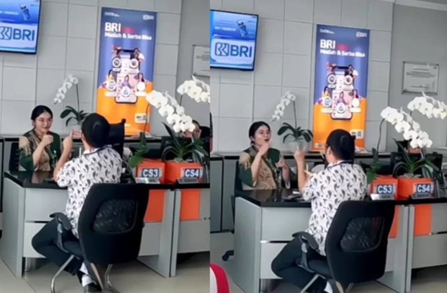 <p>Ilustrasi petugas bank BRI melayani nasabah. Simak cara dan syarat mengajukan KUR BRI 2025 terbaru, UMKM wajib tahu jenis pinjamannya.</p>
