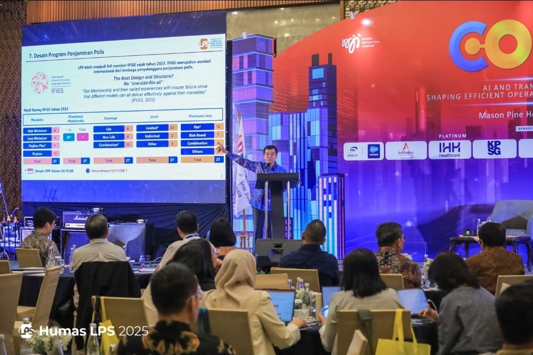 <p>Anggota Dewan Komisioner Bidang PPP  Lembaga Penjamin Simpanan(LPS), Ferdinan D Purba,  pada acara Chief Operation Officer (COO) Summit 2025 yang diadakan oleh Asosiasi Asuransi Jiwa Indonesia (AJI), di Bandung, Kamis, 6 November 2025. (Dok. LPS)</p>

<p> </p>
