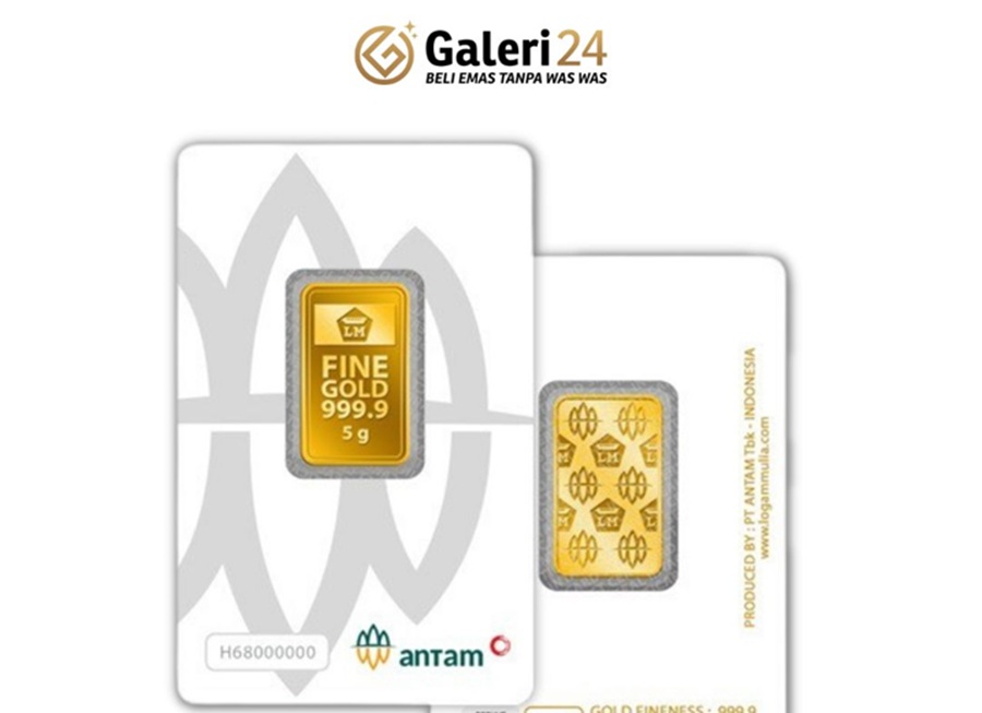 <p>Harga emas hari ini yang dijual di Pegadaian untuk produk Galeri24 dan UBS tetap stabil. Foto: Galeri24.</p>
